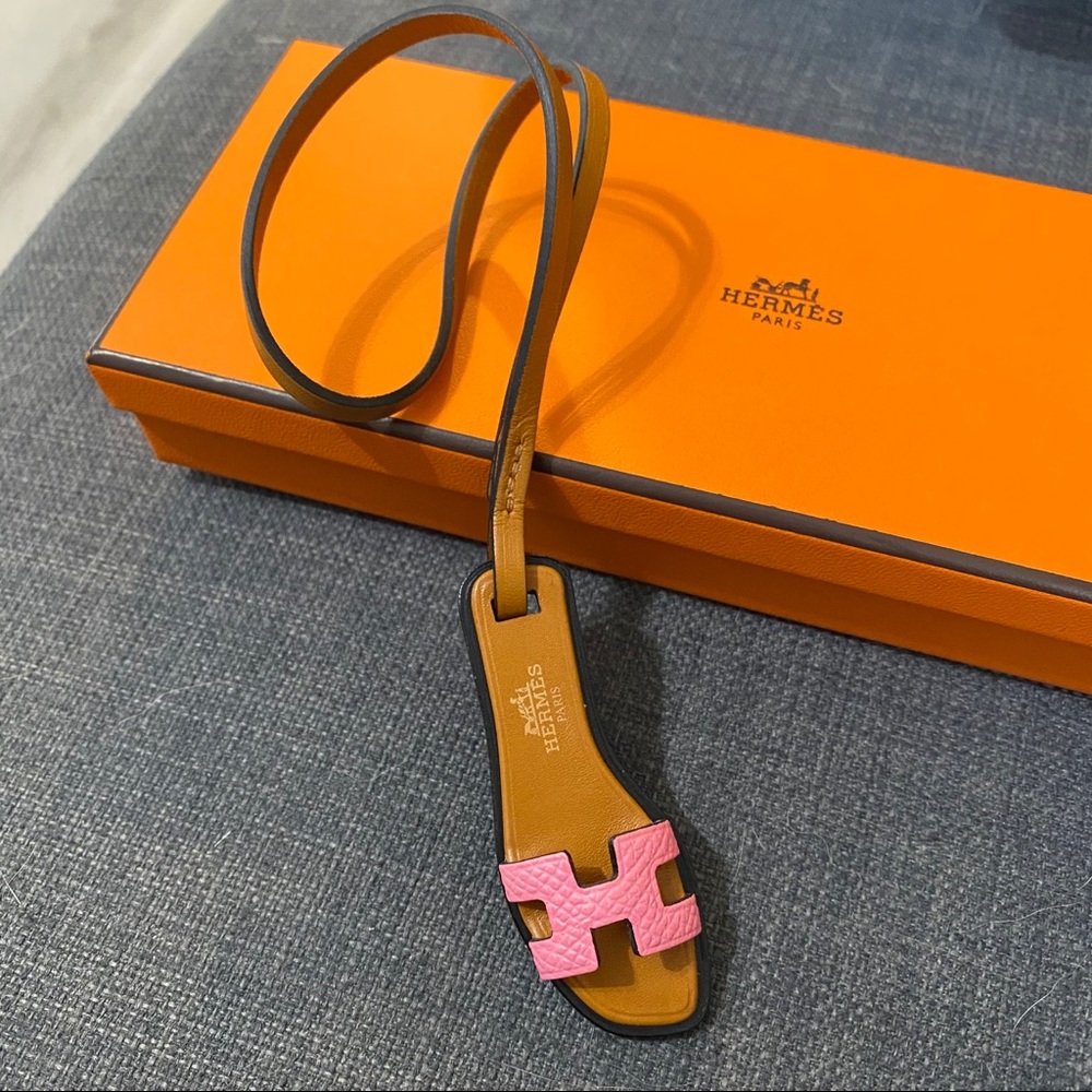 NEW Hermès Oran Nano Bag Cham Rose Texas